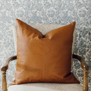 Owen Luxe Leather Euro Pillow Cover